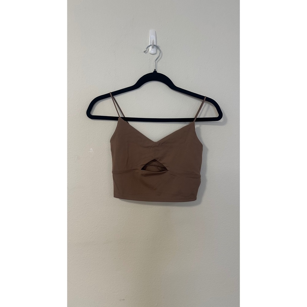 Abercrombie & Fitch Soft A&F Collection Brown Cutout Crop Tank Top XS
